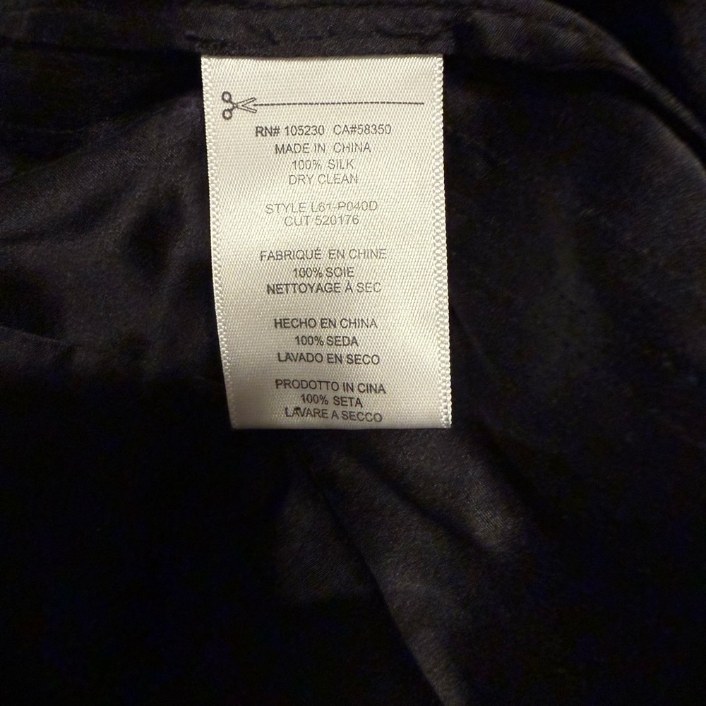 Women’s NWT Equipment Black Straight Leg Silk Pants - Picture 2 of 4